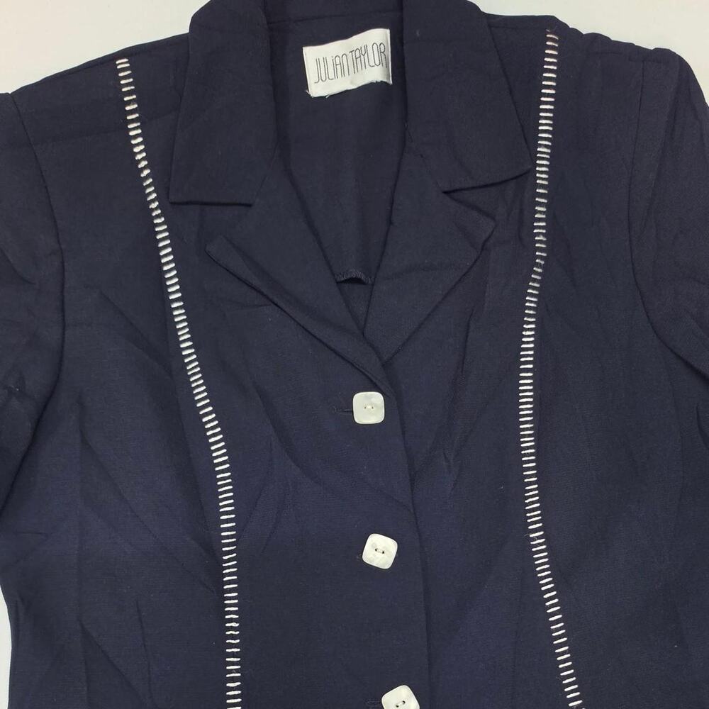 Julian taylor navy blue button